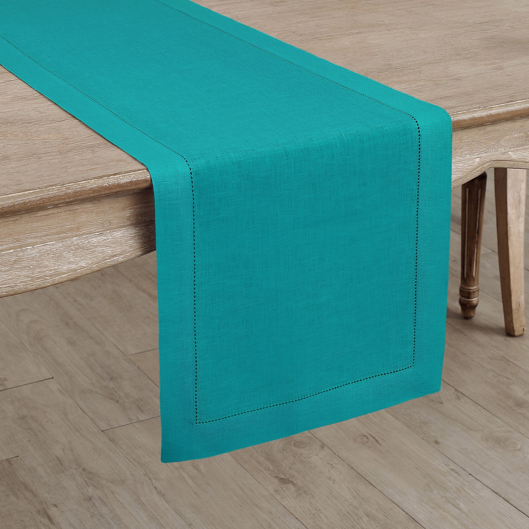 Elegant Classic Hemstitch Table Runner - Perfect for Dining Tables, Weddings & Home Decor - On Sale Now