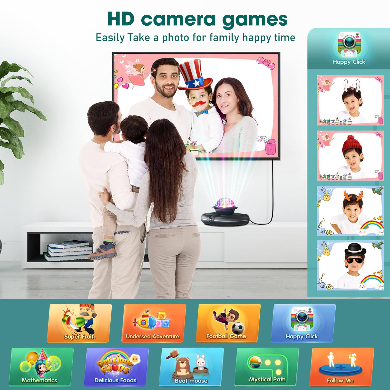 Wireless Dance Pad for Adults & Kids - Double Player TV Dance Mat with Smart Camera, Plug & Play Electronic Dance Game for Family Fun - Perfect for Fitness, Parties, Christmas & Birthday Gifts