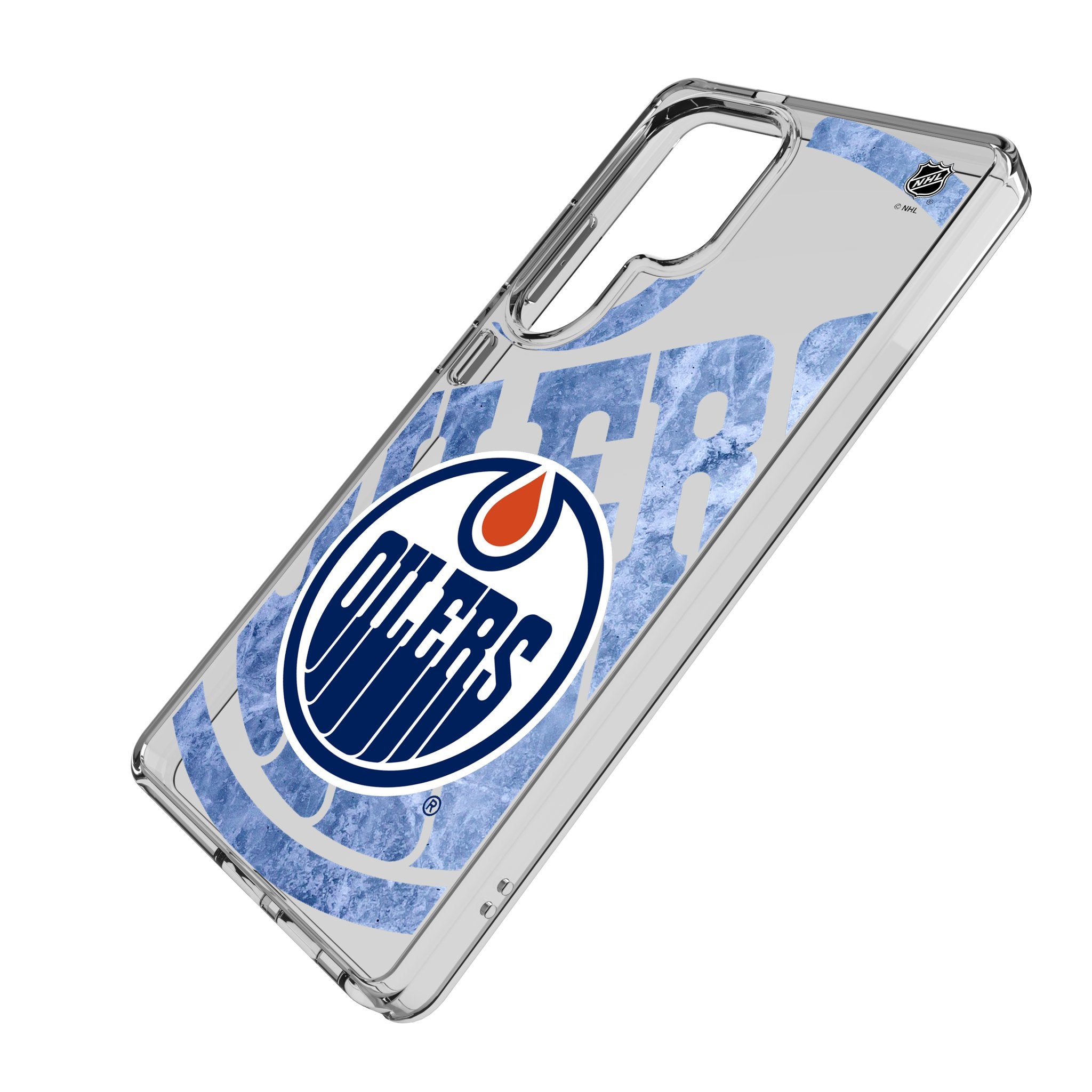 Edmonton Oilers Ice Tilt Clear Samsung Galaxy Phone Case - Durable Protective Cover for S23/S22/S21 - Perfect for Hockey Fans & Game Day