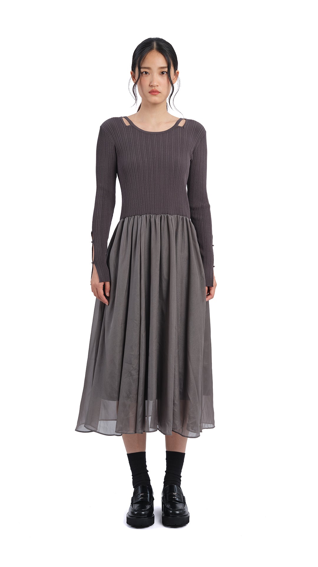 Stylish 2-in-1 Cut Out Knit Dress for Women - Trendy Summer & Party Wear - Perfect for Date Nights, Vacations and Special Occasions