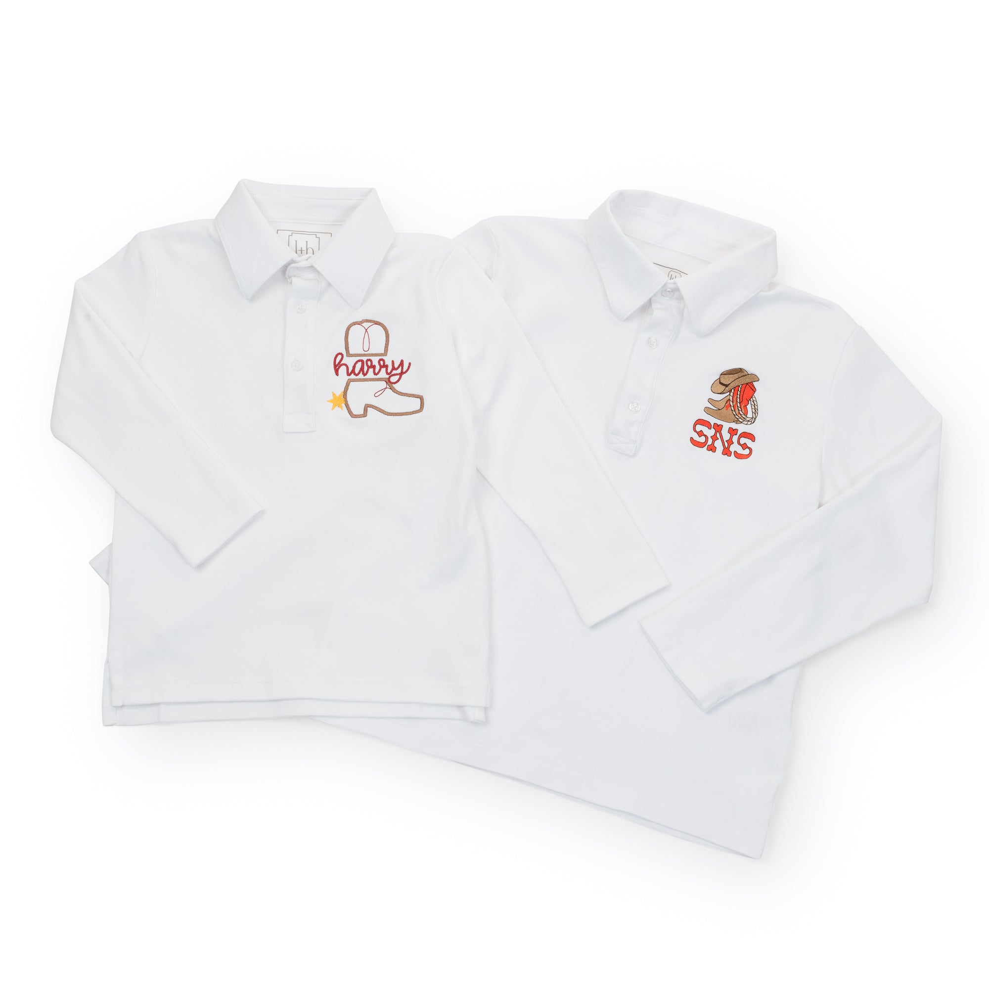 Finn Boys' Long Sleeve Polo Shirt - Classic White Cotton Top for School, Casual Wear & Special Occasions