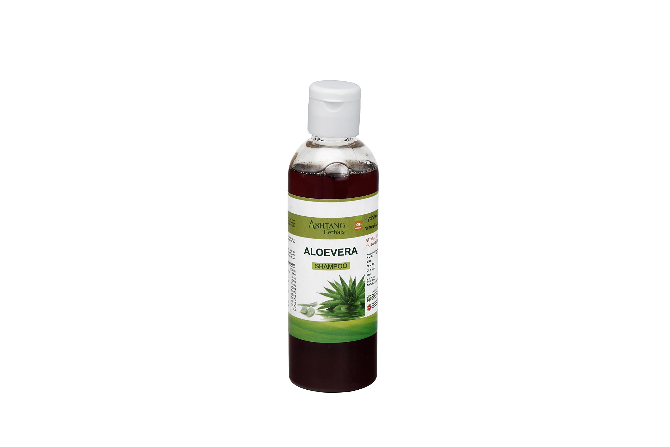 Organic Aloe Vera Shampoo for Hair Growth & Repair - 200ml | Ayurvedic Herbal Shampoo for Dry, Frizzy Hair - Sulfate-Free, Unisex for Men & Women | Perfect for Daily Hair Care & Scalp Nourishment