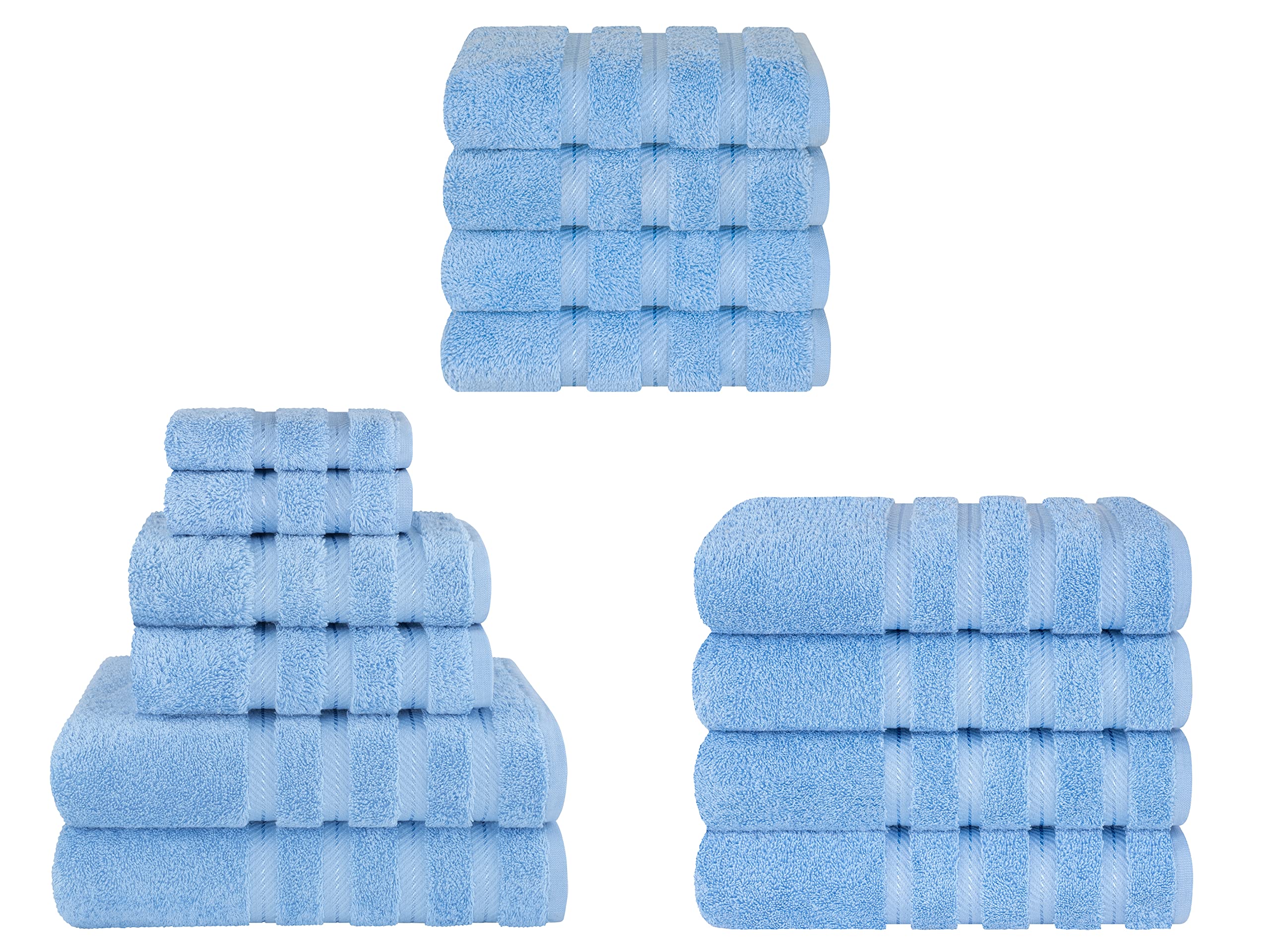 Premium 6-Piece Soft Linen Towel Set with 4 Bath & 4 Hand Towels - Luxury Spa & Bathroom Essentials for Home, Hotel & Gift Giving