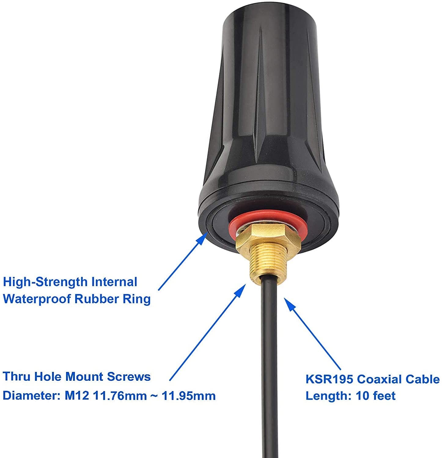 Bingfu 4G LTE SMA Antenna with TS9 Splitter Cable - Compatible with Verizon, AT&T, T-Mobile, Sprint Hotspots & Mifi Routers - High Gain Cellular Signal Booster for Mobile Broadband, USB Modems & Dongles - Perfect for Remote Work, Travel & Weak Signal Areas