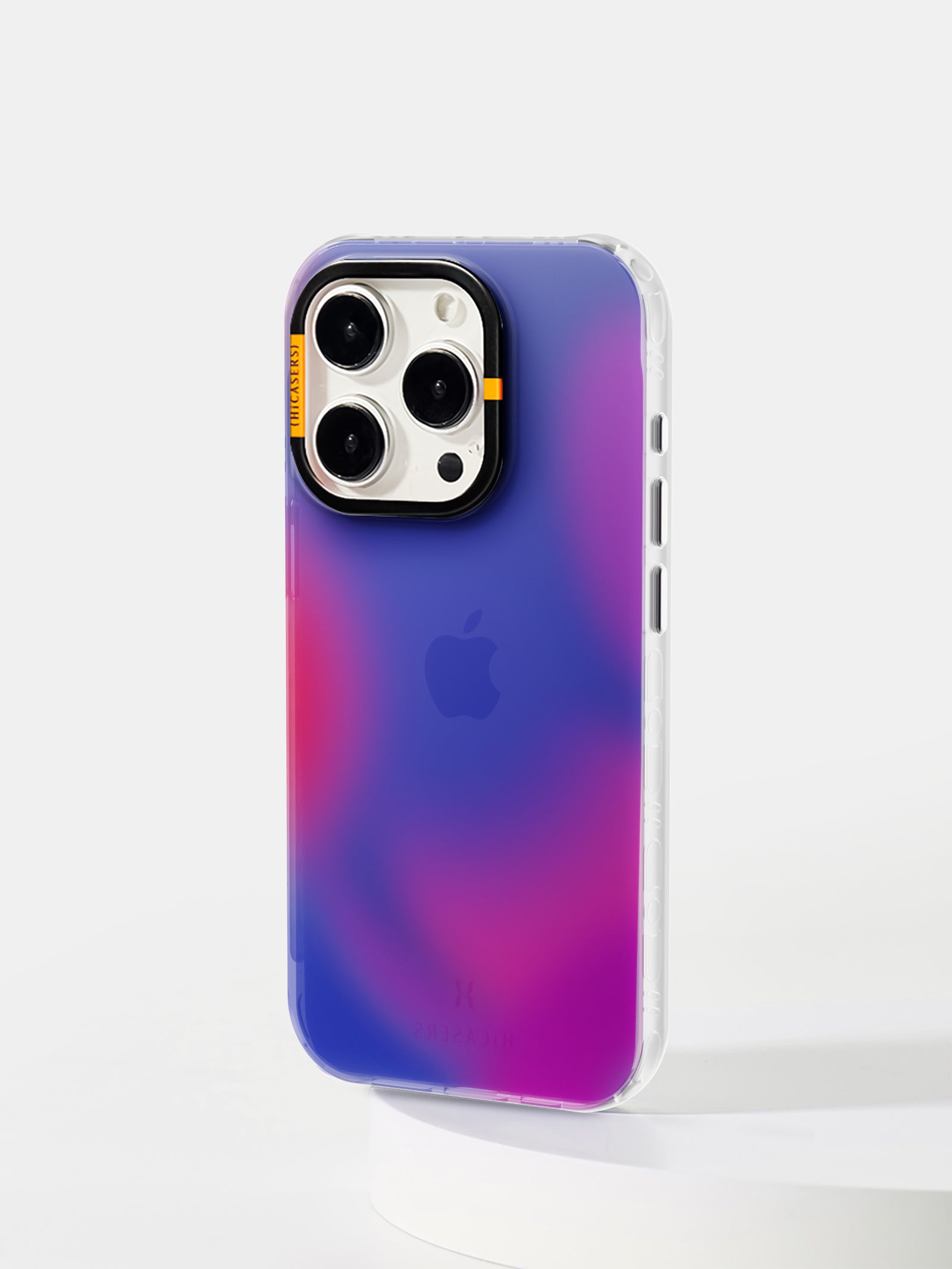 Gradient Light Dot Iridescent Phone Case for iPhone 15/14/13 - Navy Blue Glitter Protective Cover - Perfect for Everyday Use, Parties & Gifts