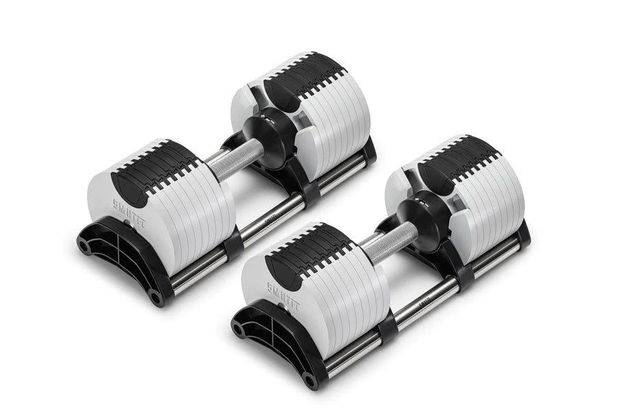 NÜOBELL 80lb Adjustable Dumbbells Set (Ash) - Premium Home Gym Equipment for Strength Training, Weight Lifting & Fitness Workouts