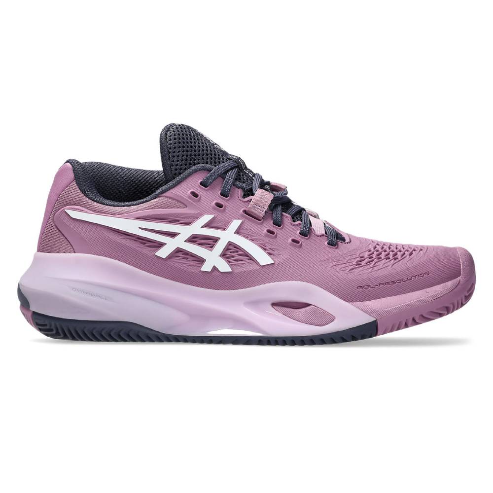 ASICS Gel Resolution X Clay Women's Tennis Shoes - Ube Pink/White | High-Performance Court Shoes for Clay Courts | Perfect for Competitive Matches & Training