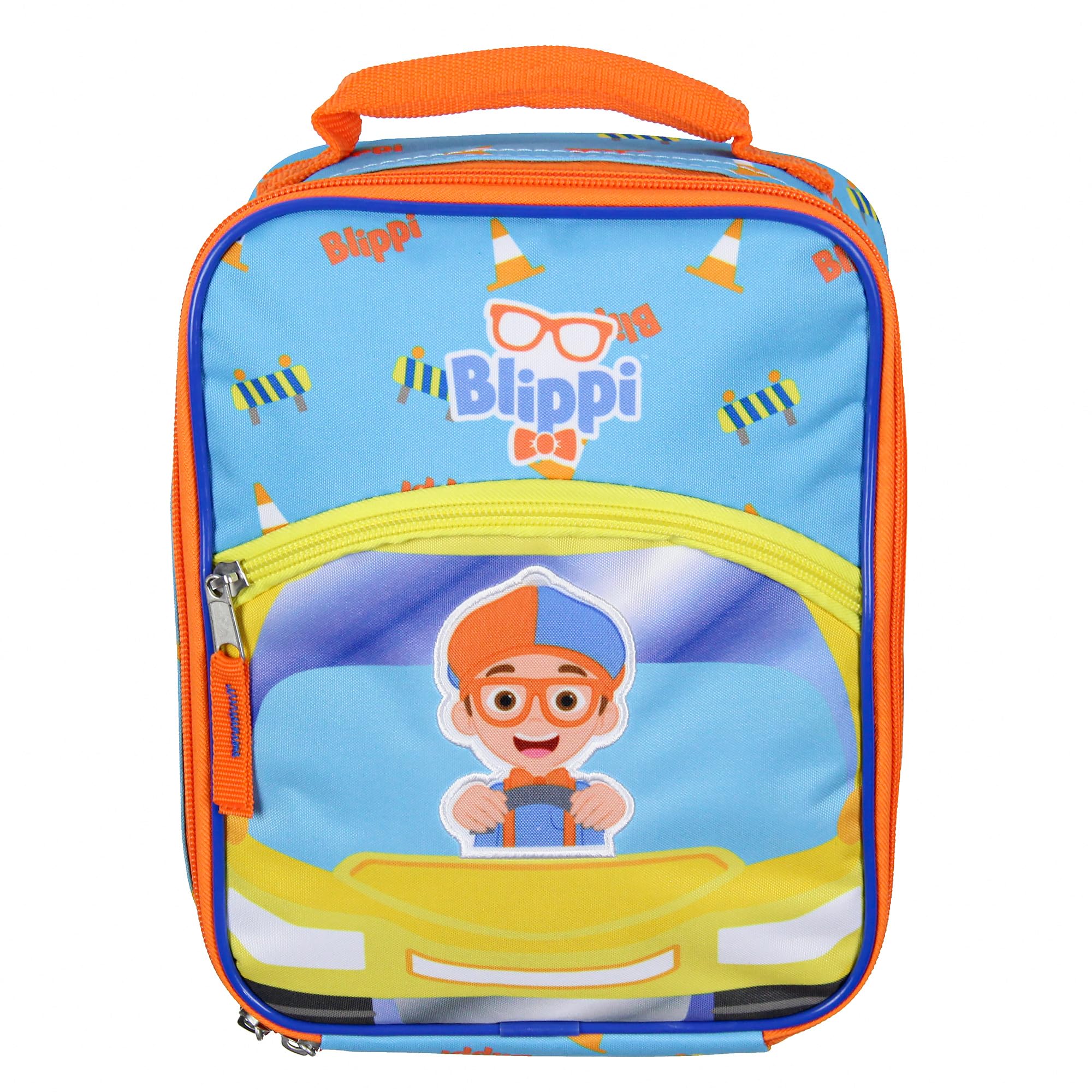 Blippi Insulated Lunch Box for Kids - Thermal Tote Bag for Hot & Cold Food, Drinks & Snacks - Perfect for School, Picnics & Travel