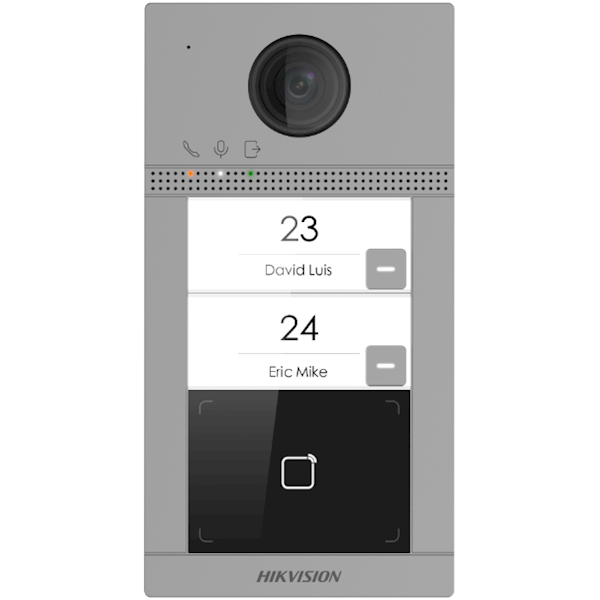 DS KV8213 WME1 Built-in 2 Button Doorbell with IR Lighting & PoE 12V Power - Perfect for Smart Homes, Offices, and Secure Entry Systems