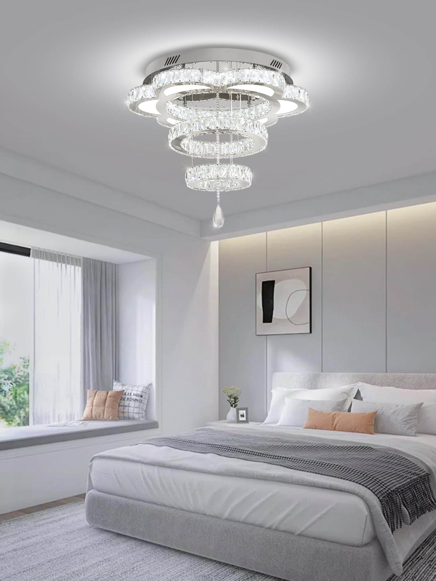 Modern Round Crystal Chandelier - 24