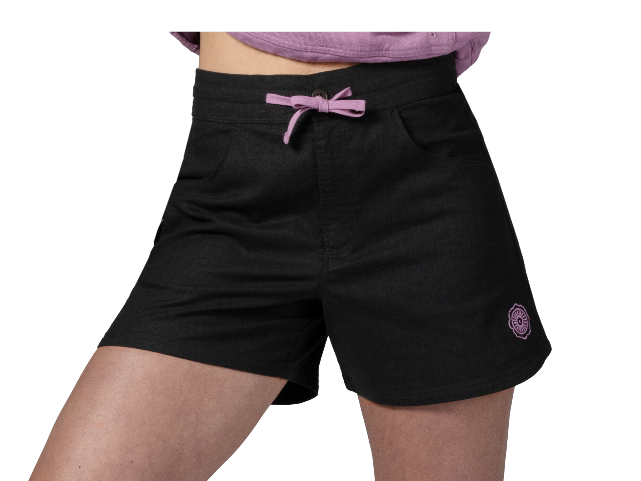 Kinisi Women's Hemp Shorts - Breathable & Comfortable Summer Casual Shorts for Yoga, Beach, and Outdoor Activities