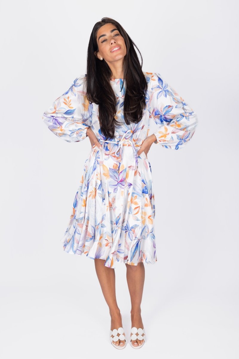 CELIA DRESS Women's Elegant White Summer Dress - Perfect for Beach Vacation, Wedding Guest Outfit & Casual Daywear