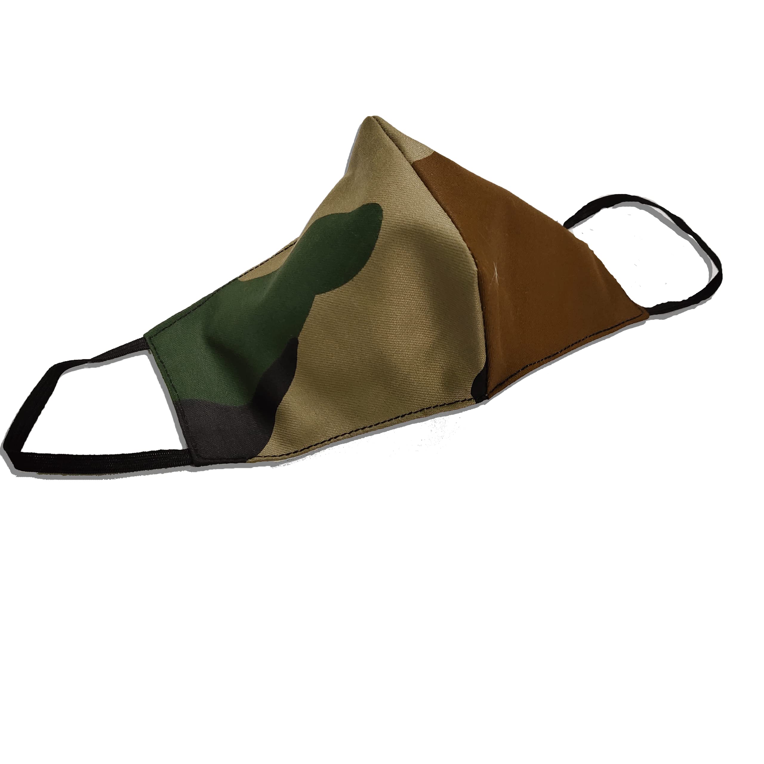 3-Pack Camouflage Cotton 2-Layer Face Masks - Breathable & Reusable for Outdoor Activities, Hunting, and Daily Protection