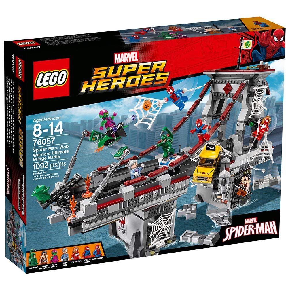 LEGO Marvel Super Heroes Spider-Man: Web Warriors Ultimate Bridge 76057 Building Set - Spiderman Toy for Kids & Collectors | Creative Play, Superhero Battles, Gift Idea for Marvel Fans
