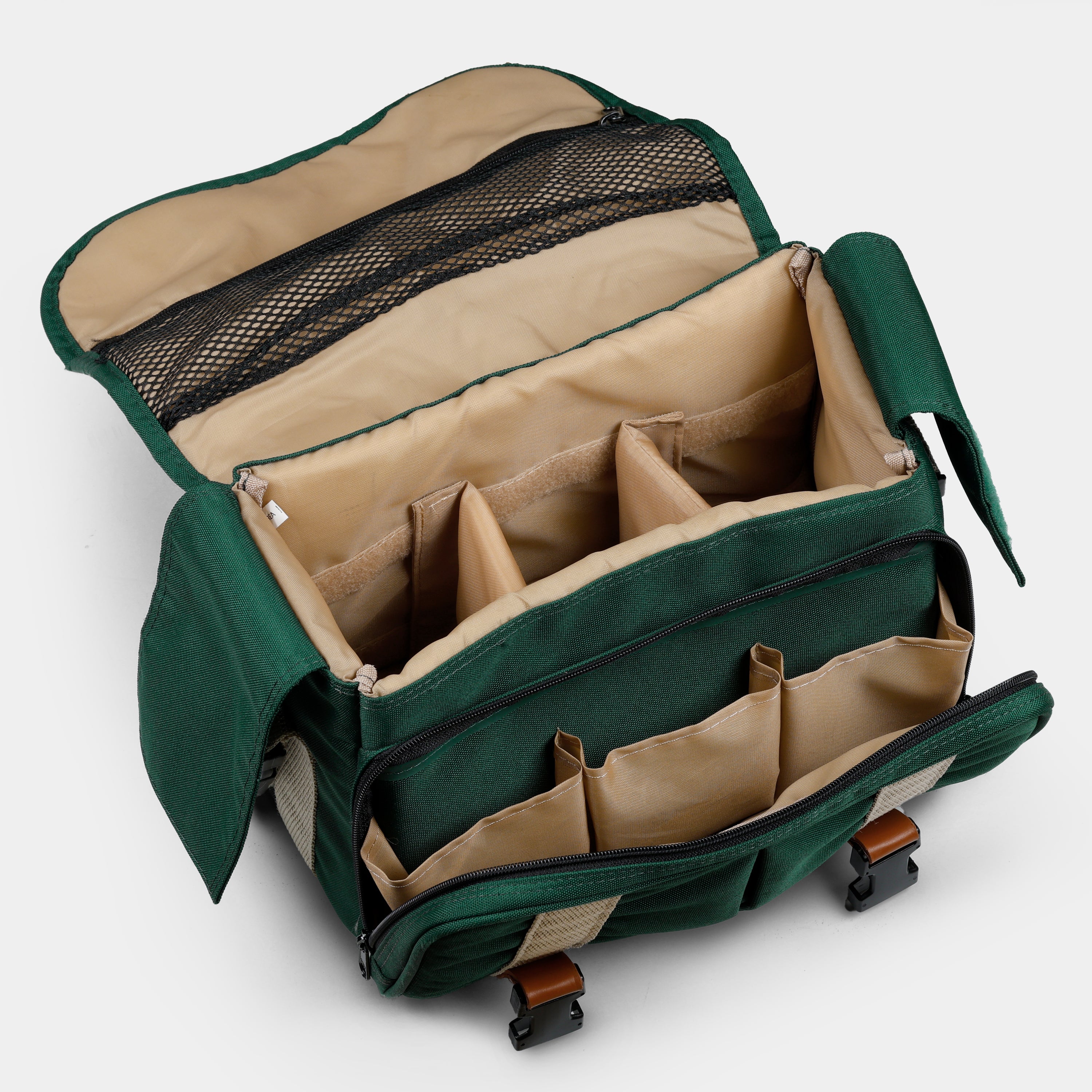Canon DSLR Camera Bag - Waterproof & Durable Green Camera Case for Travel, Hiking & Outdoor Photography | Compatible with EOS Rebel, 5D, 7D & More
