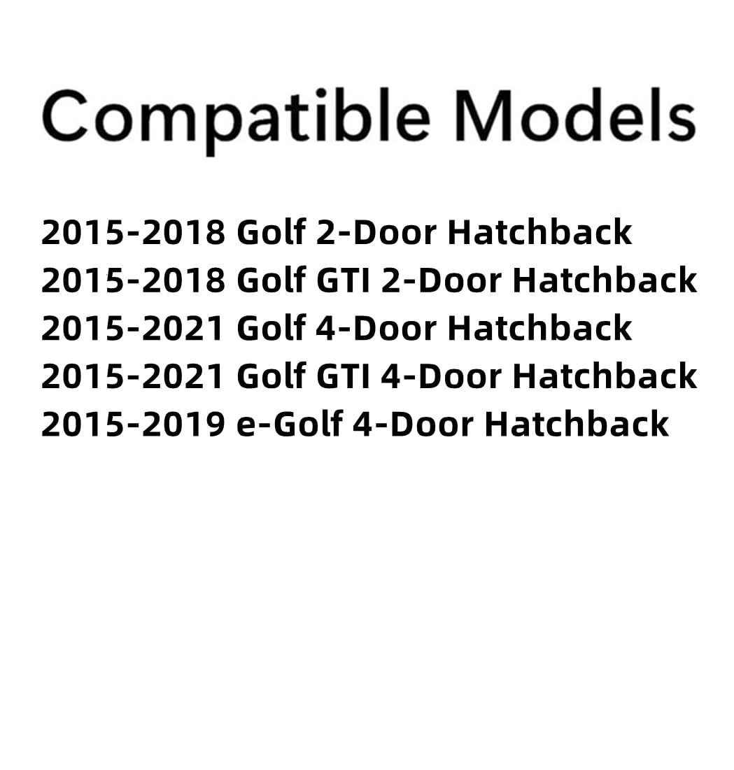 Rear Heated Back Window Glass Replacement for 2015-2021 Volkswagen e-Golf/Golf/Golf GTI Hatchback - Defrosting Solution for Winter Driving & Foggy Conditions