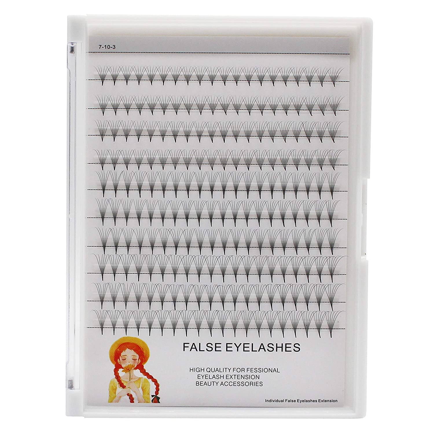 6D 10-12-14-16mm & 15-16-18mm Mixed Russian Volume Eyelash Extensions - Premade Volume Fans, D Curl, Faux Mink Lashes for Dramatic Eye Makeup & Special Occasions