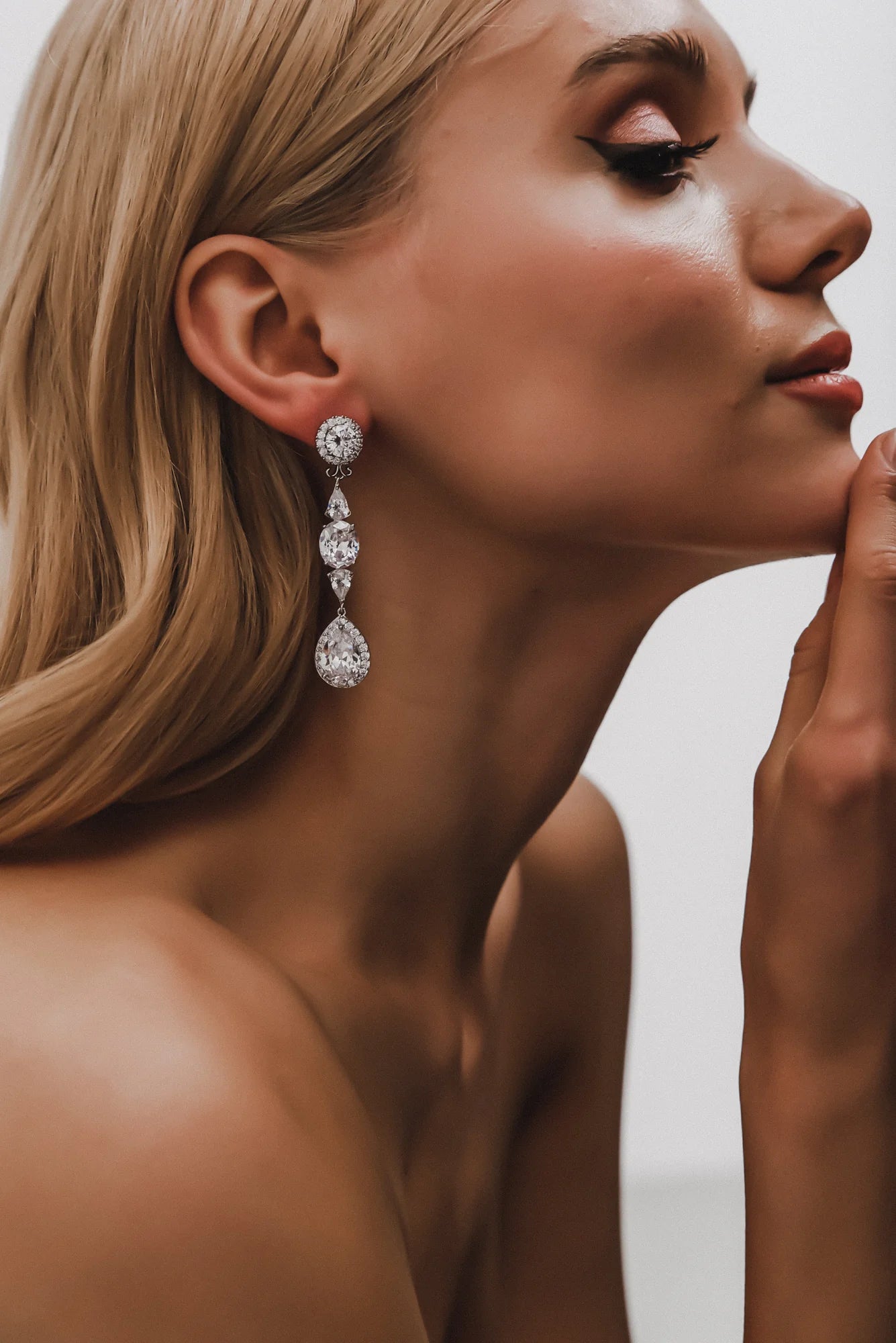 Grace E060 Elegant Dangle Earrings for Women - Perfect for Weddings, Parties & Everyday Wear