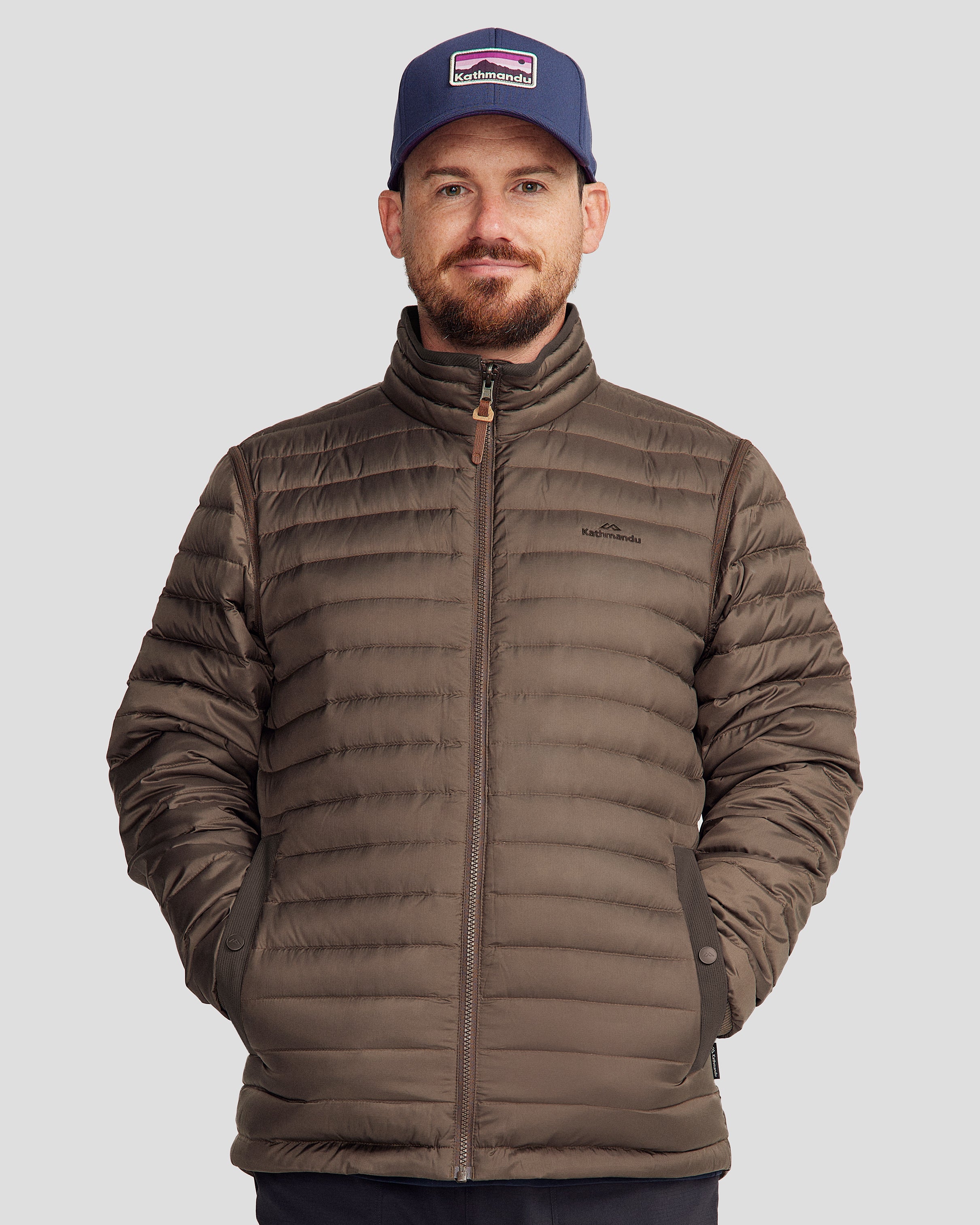 Benmore 5-in-1 Convertible Men's Jacket V2 - Waterproof Windproof Winter Coat for Hiking, Camping & Cold Weather Outdoor Activities
