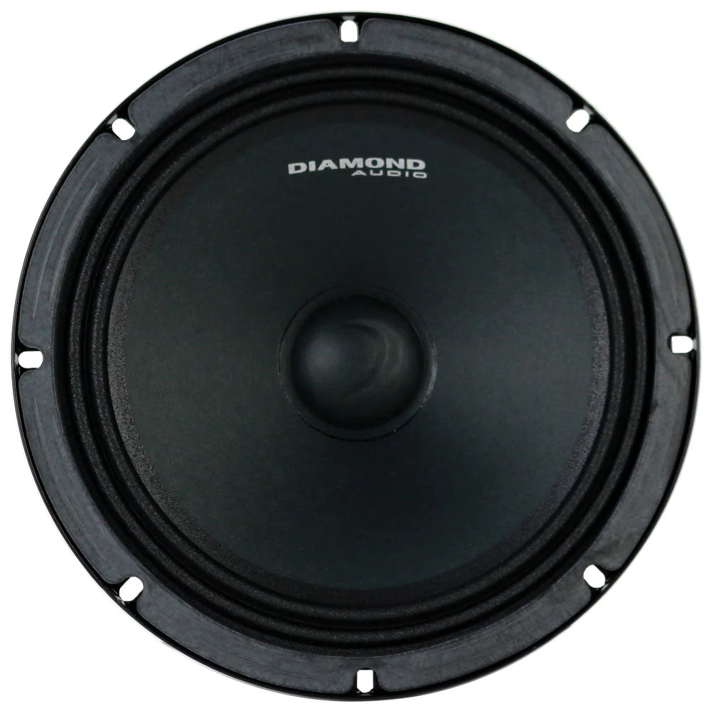 Diamond Audio MSPRO8 1000W Peak (500W RMS) 8-Inch 2-Way Coaxial Car Speakers - High Performance Audio for Cars, Trucks, and SUVs