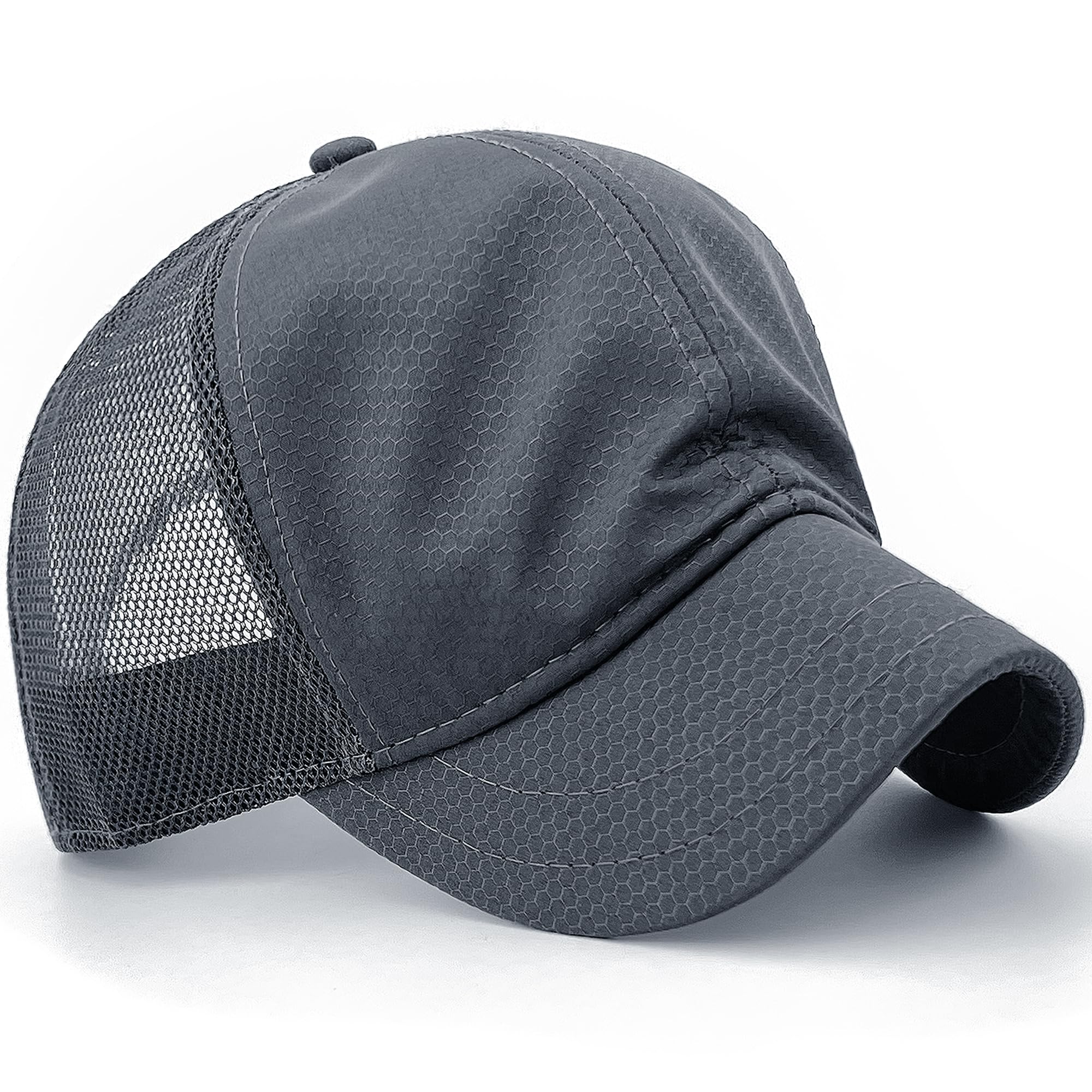 Breathable Mesh Back Baseball Caps for Women & Men - Quick Dry, Unstructured, Short Brim Running Hats - Perfect for Jogging, Hiking & Outdoor Sports
