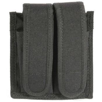 Blackhawk Universal Mag Pouch Double Black Cordura Hook & Loop Belt - Tactical Gear for Military, Police & Outdoor Enthusiasts