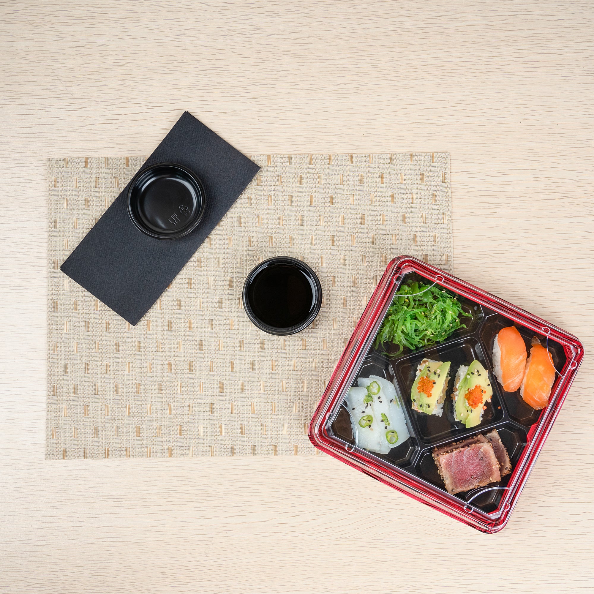 Bento Tek 2 oz Round Black Plastic Sauce Dish - 3 x 3 x 0.75 Inches - 1000 Count Bulk Box - Perfect for Restaurants, Catering, and Takeout Condiment Serving