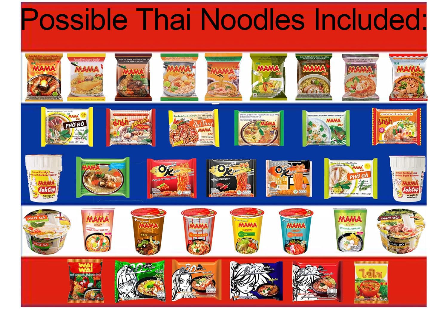 15-Pack International Instant Ramen Noodles Variety Box - Japanese, Filipino, Thai & Vietnamese Flavors with Free Chopsticks & Sticker | Asian Snacks, College Dorm Meals, Office Lunch & Quick Dinner Solution
