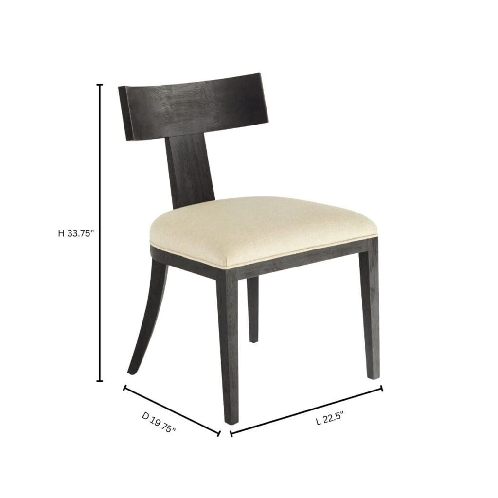 Cyan Design 11497 Sedia Dining Chair - Modern Black Wooden Chair for Kitchen, Dining Room & Office | Elegant Home Decor & Comfortable Seating
