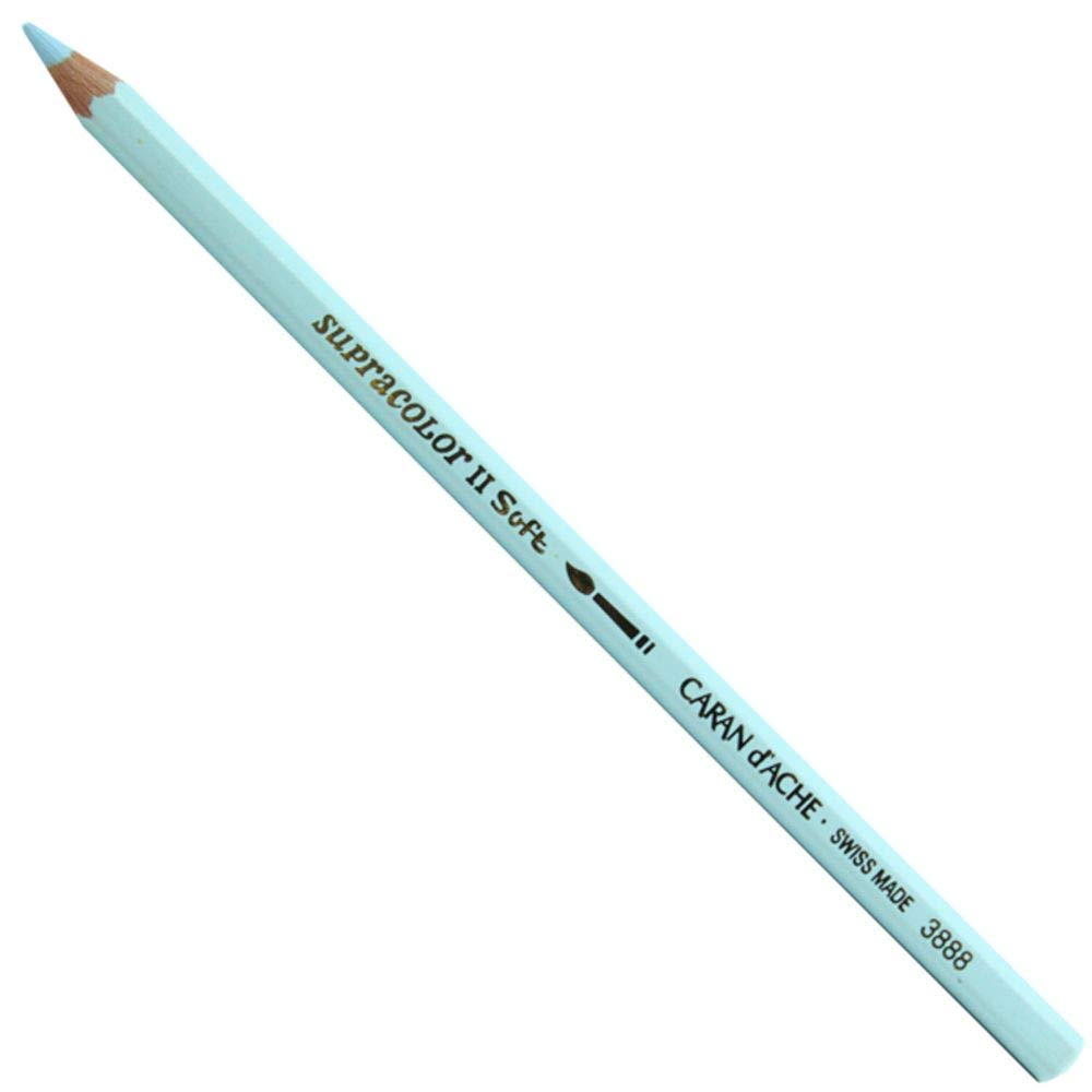 Caran d'Ache Supracolor Soft Watercolor Pencil - Bluish Pale (3888.371) | Premium Artist Grade Colored Pencils for Sketching, Drawing & Watercolor Techniques | Perfect for Professional Artists, Students & Art Enthusiasts