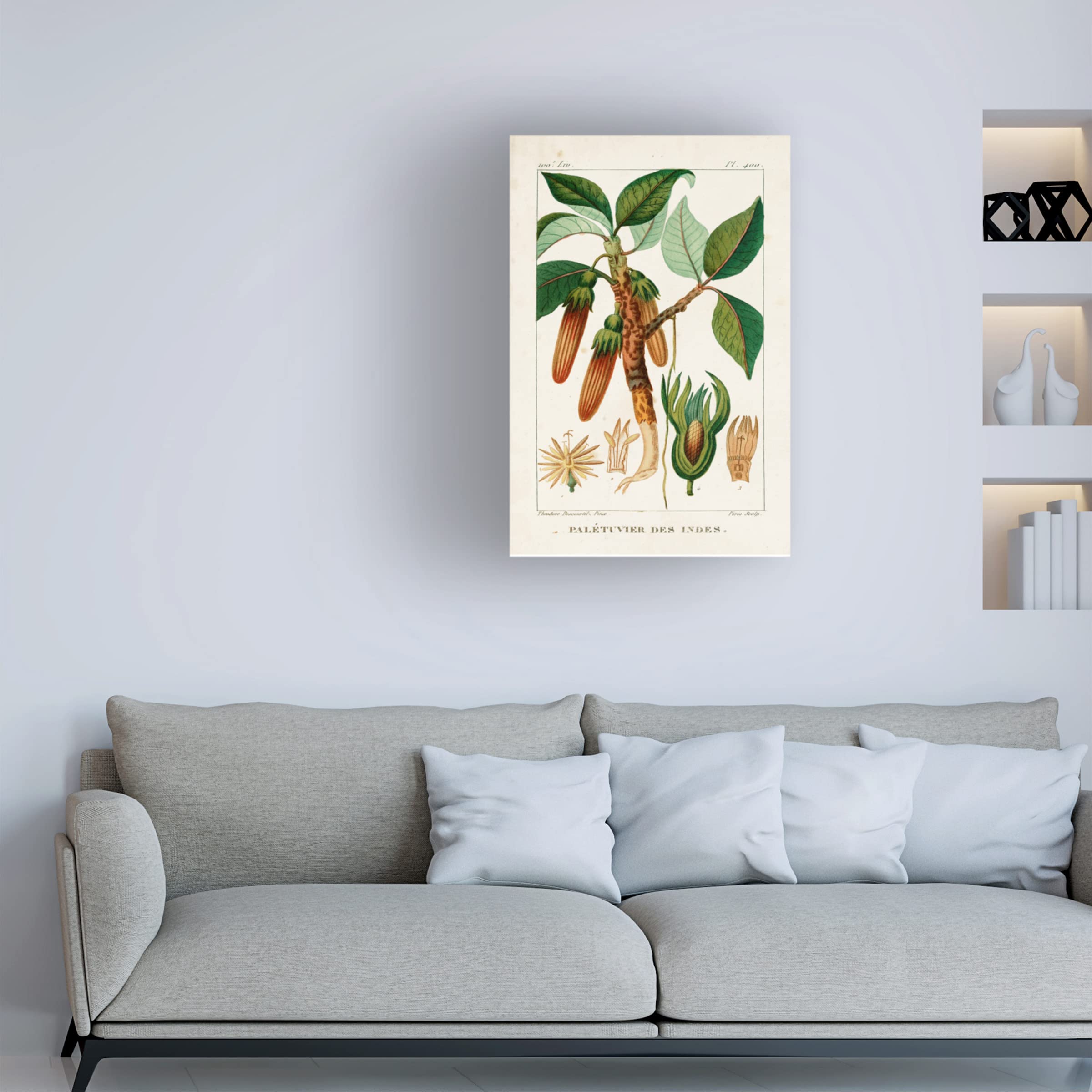 Trademark Fine Art 'Turpin Foliage And Fruit I' Canvas Art Print by Turpin - Stunning Botanical Wall Decor for Living Room, Bedroom & Office