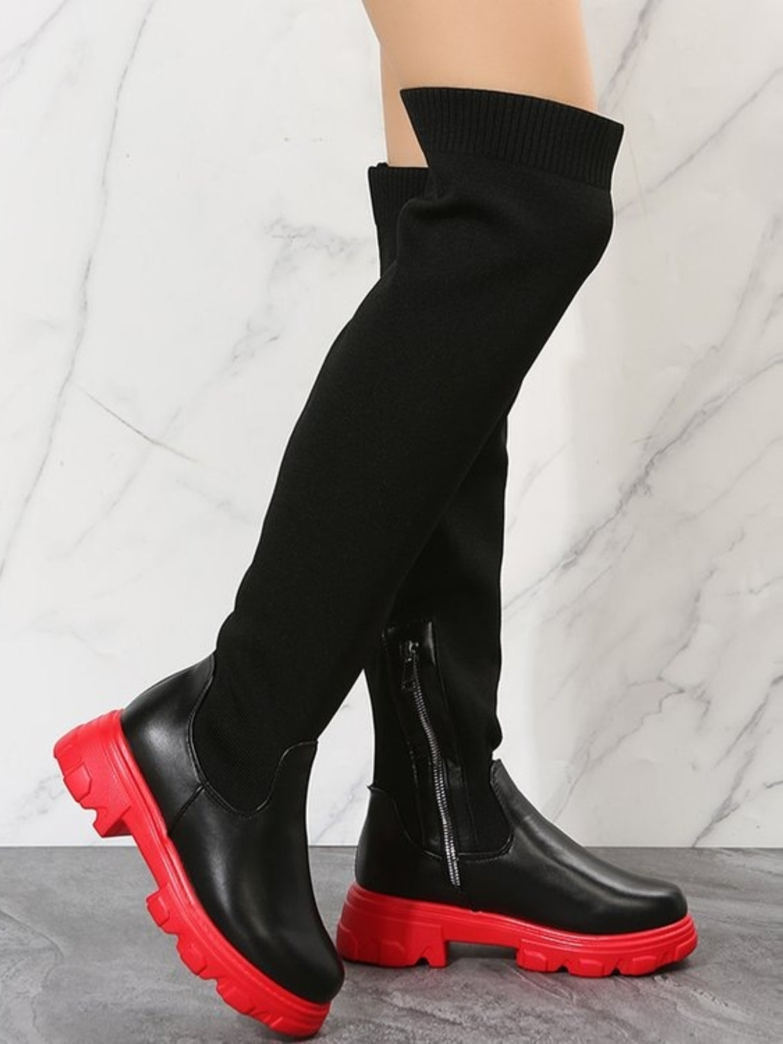 Stylish PU Leather Round Toe Platform Boots for Women - Chunky Heel Ankle Booties for Fall & Winter Fashion | Perfect for Office, Dating & Night Out