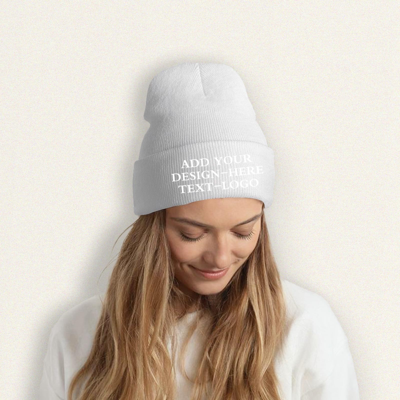 Custom Knit Beanies with Text, Picture & Logo - Personalized Winter Hats for Men & Women - Corporate Party, Team & Promotional Hats - Perfect for Gifts, Events & Cold Weather Fashion