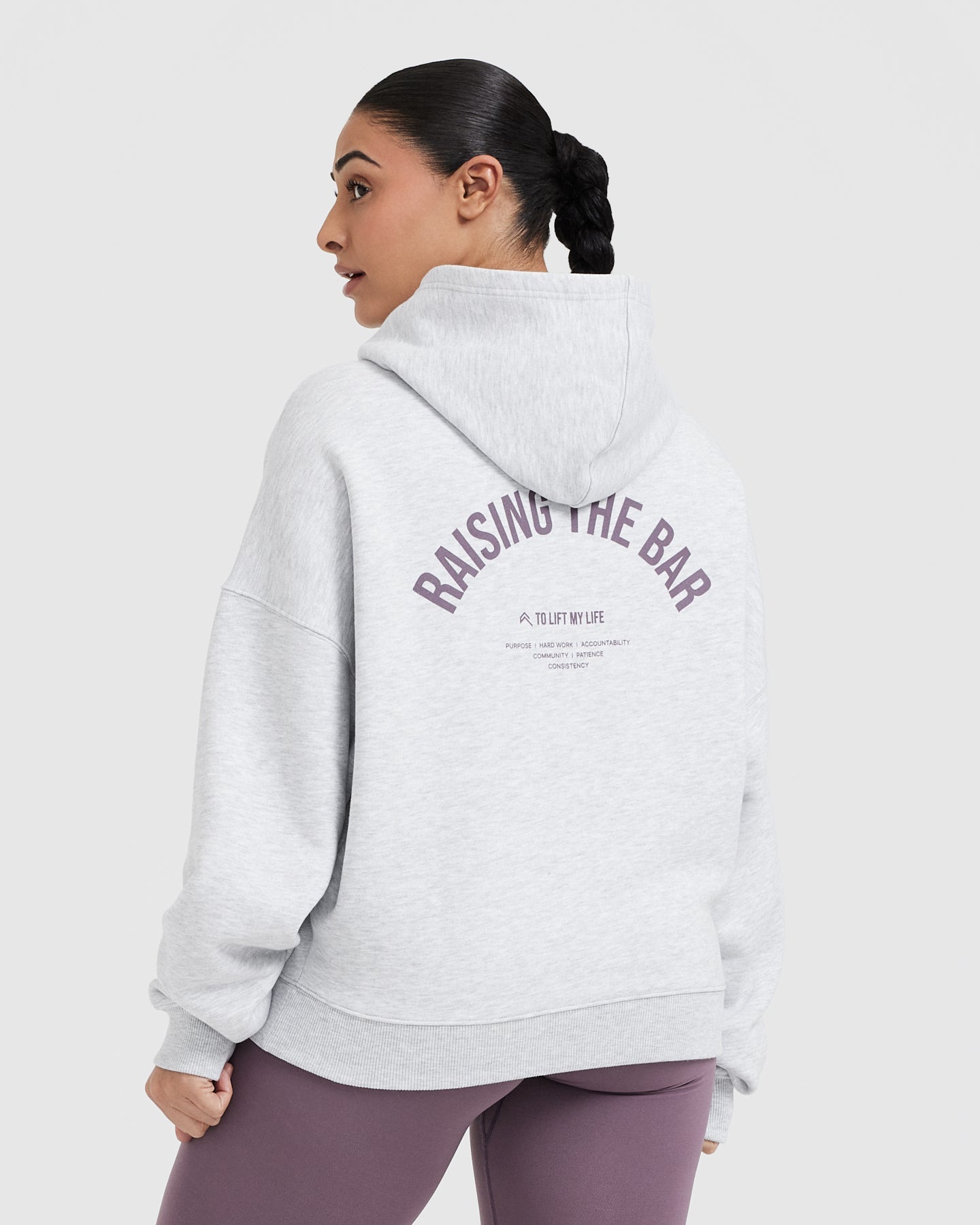 Premium Unisex Oversized Graphic Hoodie - Light Grey Marl | Trendy Streetwear for Men & Women | Perfect for Casual Outfits, Lounge Wear & Cool Weather Fashion
