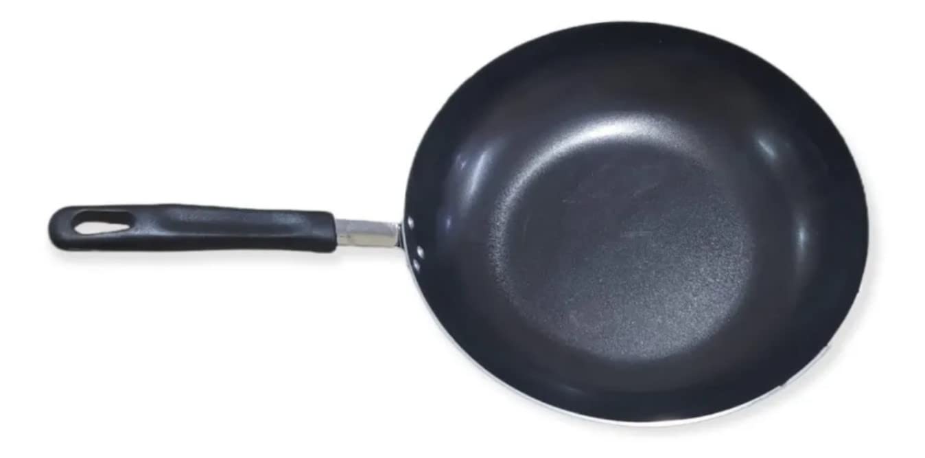 Non-Stick Black Paris Wok Frying Pan 28cm 3.3L - Durable Carbon Steel Cookware for Stir Fry, Sauté & Asian Cooking - Perfect for Home Chefs & Professional Kitchens