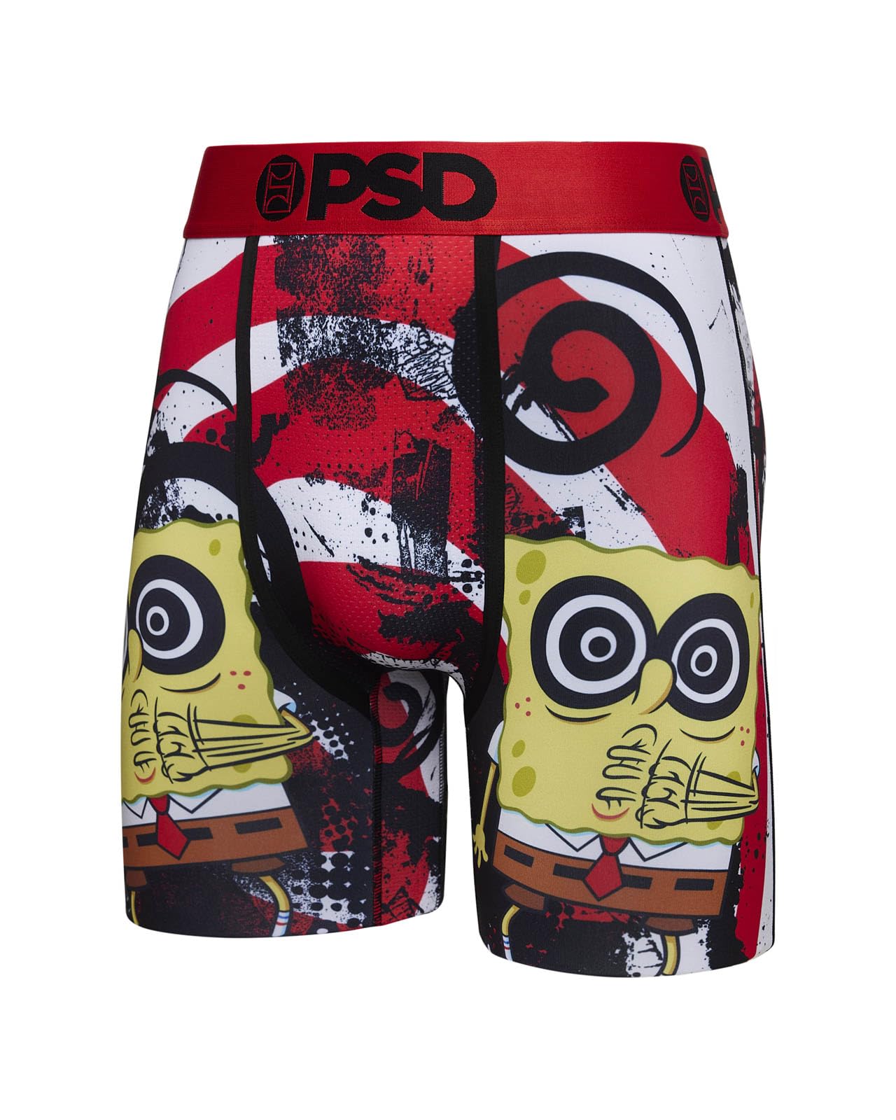 Spongebob Squarepants Boxer Briefs for Men - Breathable Moisture-Wicking Underwear with Supportive Fit | Comfortable Daily Wear & Cartoon Loungewear