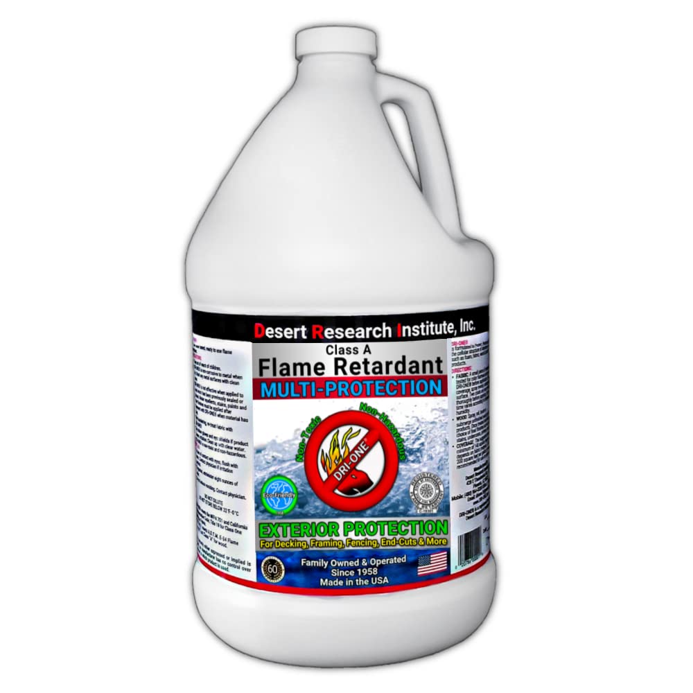 Fire Retardant Spray for Wood & Thatch - Eco-Safe, ASTM E84 - for Home & Camping