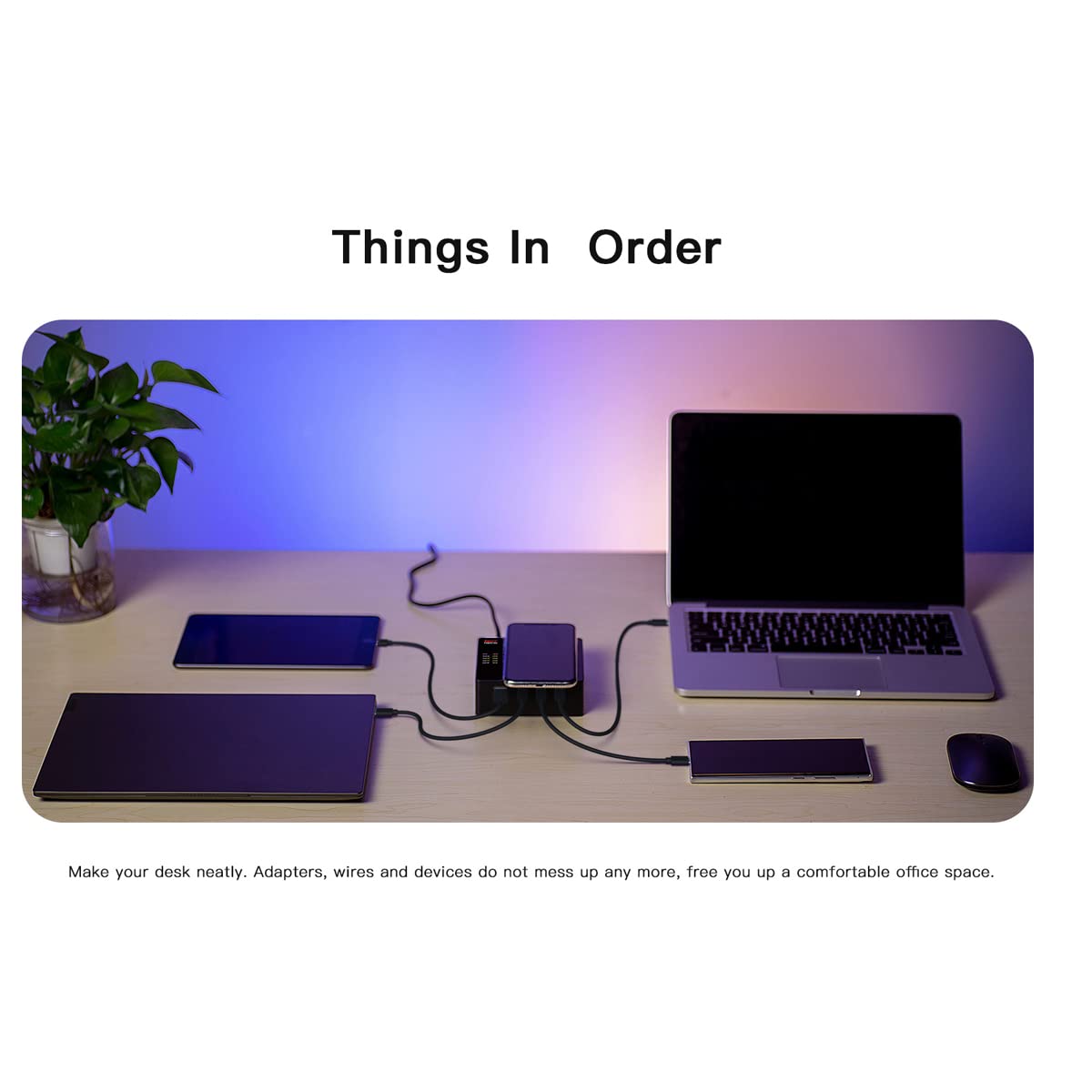 ISDT Power 200H 200W Fast USB-C Desktop Charger with 4 USB Ports & Wireless Charging - Compatible with iPhone, Samsung, iWatch, iPad, Tablets - Perfect for Office, Home, Travel & Multi-Device Charging