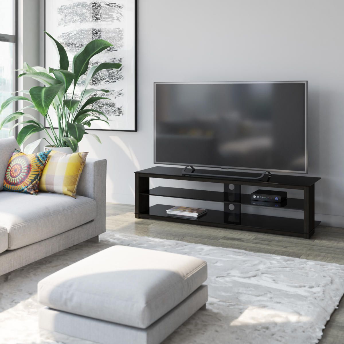 Urban Style MAESTRO 1600 Modern TV Stand - Stylish Entertainment Center for Living Room, Home Theater & Media Storage