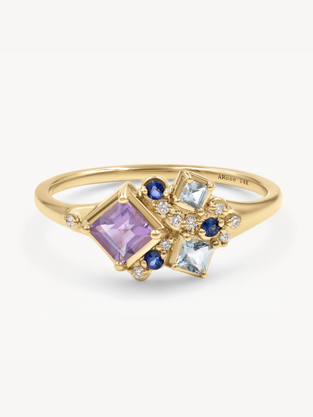 Lavender Nebula Ring for Women - Dainty Purple Galaxy Jewelry - Perfect for Date Night & Boho Fashion