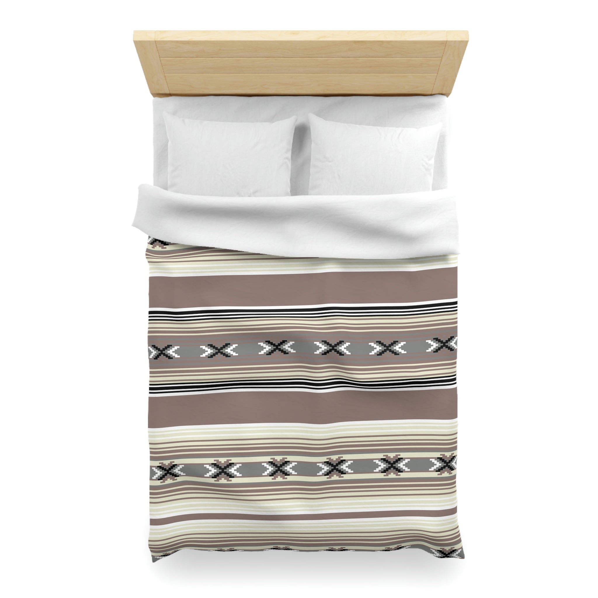 Southwestern Style Microfiber Duvet Cover Set - Soft Polyester Comforter Cover for Twin & Queen Beds - Perfect for Boho Chic Bedroom Decor & Guest Room Makeover