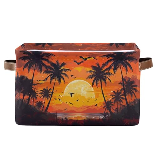 Sunset with Palm Trees
