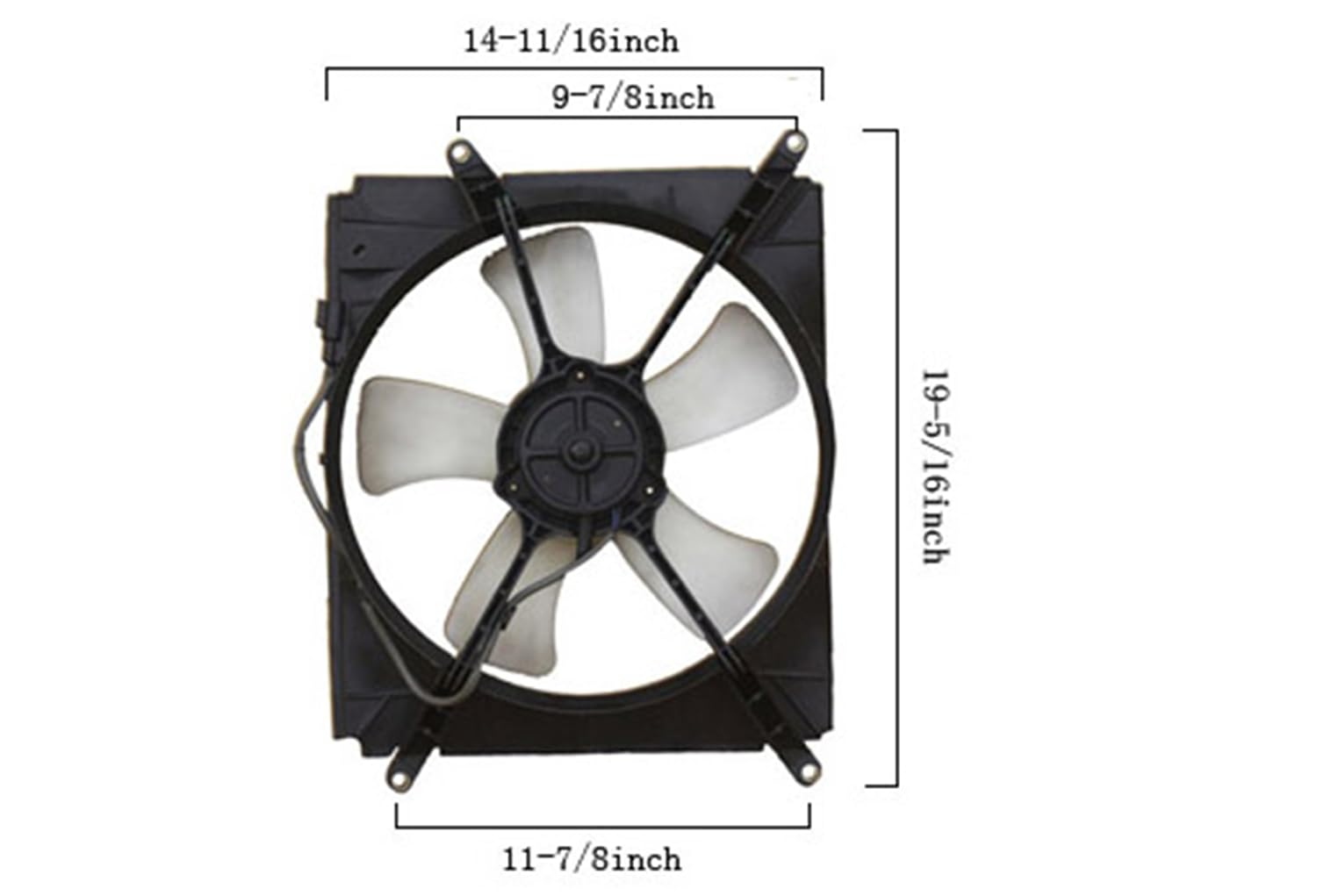 Agility Auto Parts 6034122 Engine Cooling Fan Assembly - Compatible with Select Vehicle Models - Perfect for Engine Overheating Prevention & Cooling System Repair