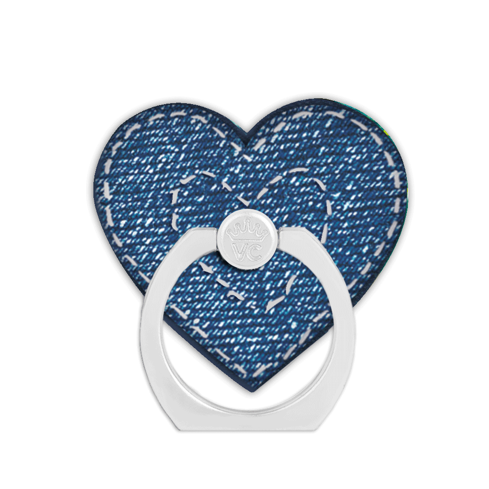 Blue Jean Baby Phone Ring Holder - Stylish & Secure Grip for Smartphones - Perfect for Selfies, Videos, and Hands-Free Use at Home, Work, or Travel