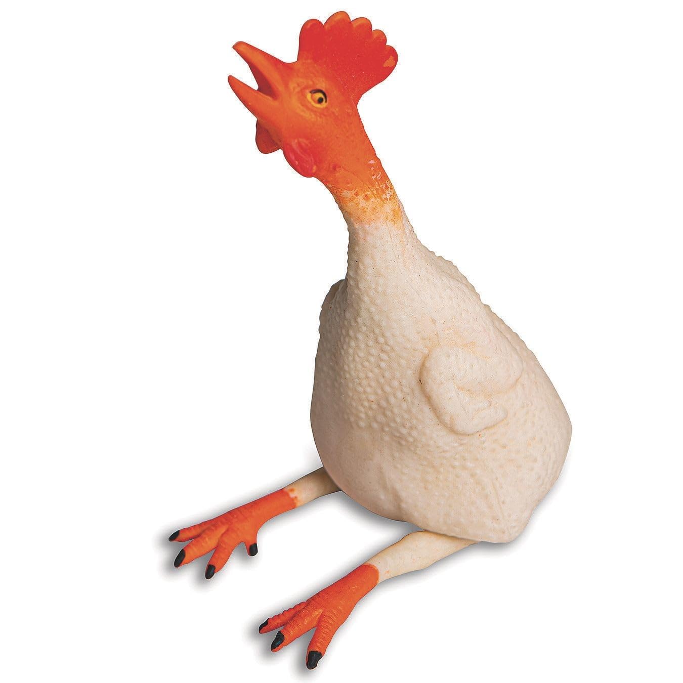 Stretchy Squishy Chicken Toy - 9 Inch Soft Stress Relief Toy for Kids & Adults - Fun Sensory Fidget Toy for Anxiety Relief, Office Desk Decor, and Party Favors