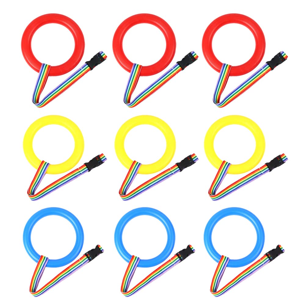 9-Piece Child Safety Walking Rope with Handles - Adjustable Kids Leash for Outdoor Activities, Daycare & Kindergarten - Toddler Safety Harness for Park, Shopping & Crowded Places