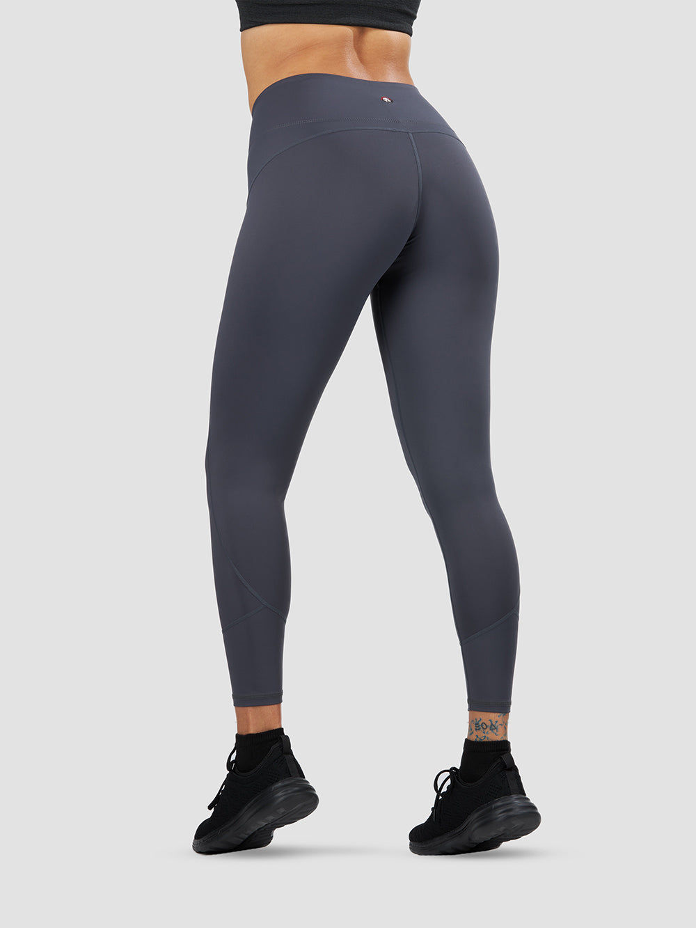 High Waist Power Leggings for Women - Gray Workout Yoga Pants - Perfect for Gym, Running & Lounge Wear