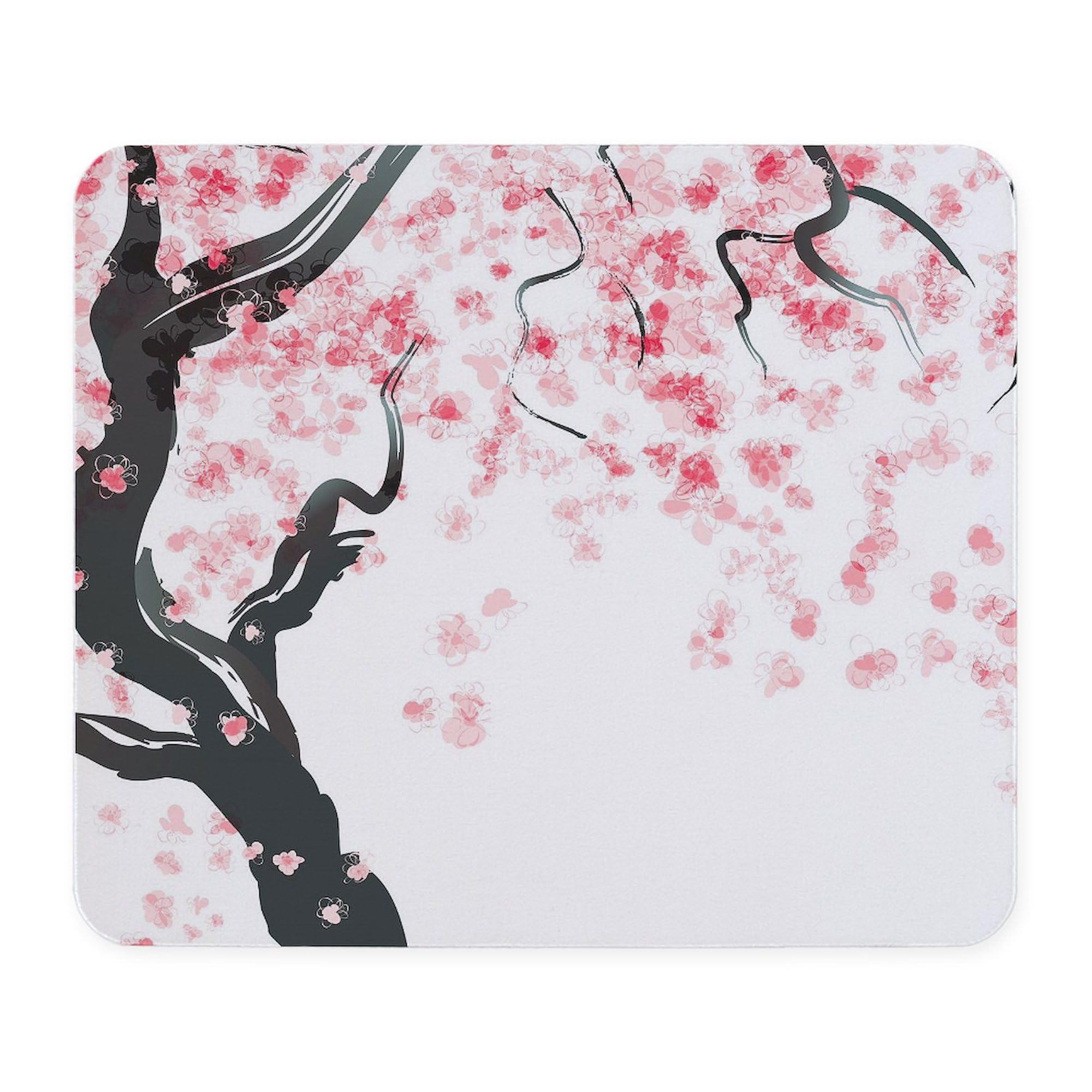 Japanese Cherry Blossom Non-Slip Rubber Mouse Pad - Gaming & Office Computer Mousepad for PC, Laptop, Work & Home Decor
