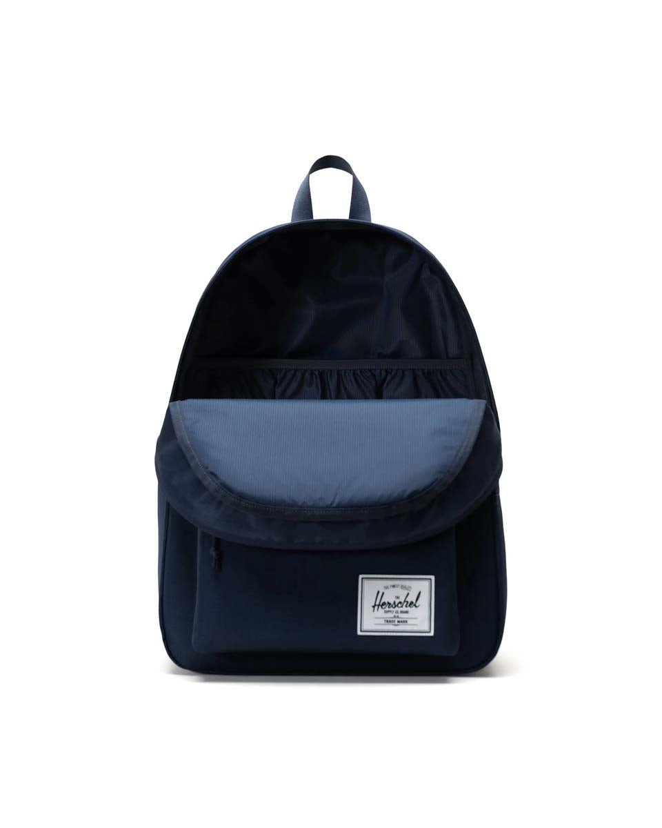 Herschel Classic XL Backpack - Large Laptop Backpack for Men & Women, Water-Resistant Travel Backpack with USB Port, Navy Blue - Perfect for Work, School, College & Outdoor Adventures