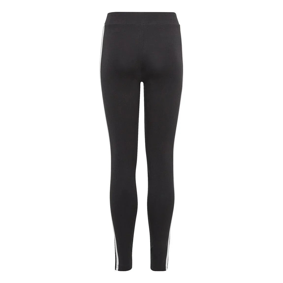 Essentials 3 Stripes Cotton Leggings for Girls - Soft Comfortable Stretchy Pants for School, Play & Everyday Wear